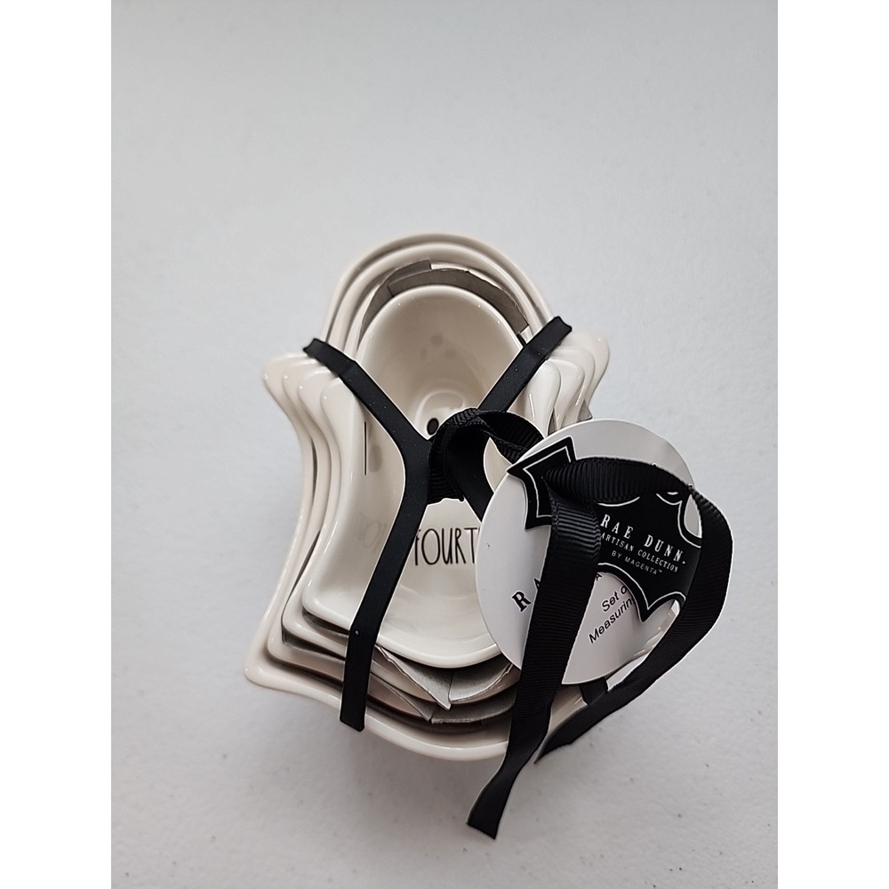 New Rae Dunn Halloween Ghost Shape Measuring Cups - 4 measuring cups